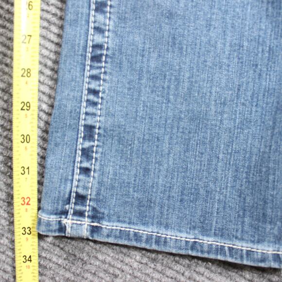 Ariat Jeans Womens 33 Blue Rainstorm Real Straight Stretch - Picture 9 of 13